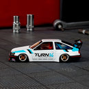 2025 Hot Wheels Elite 64 Toyota Corolla Levin AE86 Custom blanco Llantas de Goma RR Primera Edición