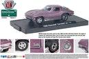 2011 M2 Machines Auto-Drivers 1966 Chevrolet Corvette 327 11-03 morado metálico Llantas de Goma