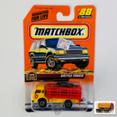 1999 Matchbox Farm Dodge Cattle Truck amarillo con 2 Vacas