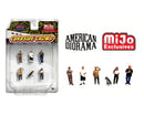 2025 American Diorama MiJo Exclusives 1:64 Limited Edition Curbside Crowd Figuras Diorama Escena Urbana