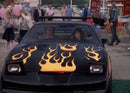 2025 Hot Wheels HW Screen Time KITT El Auto Fantástico Knight Rider K.I.T.T. negro con flamas MC5