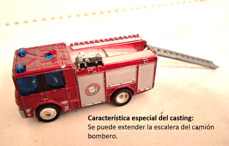 2002 Matchbox Airport Alarm Dennis Sabre Fire Truck rojo Bombero con Escalera Móvil