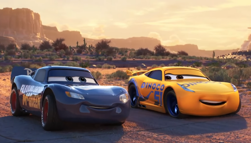 2020 Disney Pixar Cars 3 1:55 Dinoco Cruz Ramirez 51 amarillo