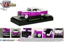 2014 M2 Machines Auto-Thentics Limited Edition 1955 Dodge Royal Lancer R30 morado con blanco Llantas de Goma