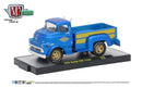 2017 M2 Machines Auto-Trucks Limited Edition 1/6,888 1958 Dodge COE Truck R46 azul Llantas de Goma