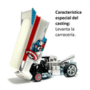 2021 Hot Wheels Premium Pop Culture Marvel Captain America Capitán Volkswagen T1 Drag Bus blanco Llantas de Goma RR base ZAMAC