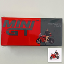 2024 Mini GT 1:64 Limited Edition Ducati Panigale V4 S con Llantas de Goma Primera Edición incluye figura Ducati Girl