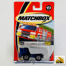 2000 Matchbox Build It Faun Earth Mover azul con Tolva Inclinable