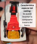 2002 Matchbox X-treme Rescue Sea Rescue Boat azul con Apertura de Compuerta