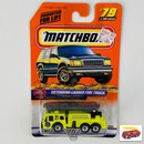 1999 Matchbox Fire Rescue 1976 Oshkosh L Series Extending Ladder Fire Truck amarillo Bombero con Escalera Móvil
