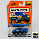 2000 Matchbox CHASE de Edición Limitada Police Patrol Battering Ram azul con Torreta y Parachoques Móviles Primera Edición