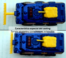 2000 Matchbox CHASE de Edición Limitada Police Patrol Battering Ram azul con Torreta y Parachoques Móviles Primera Edición