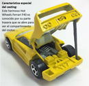 2000 Hot Wheels Ferrari F40 amarillo 5SP base ZAMAC