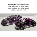 2005 Hot Wheels Volkswagen New Beetle Cup gris metálico PR5