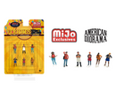 2025 American Diorama MiJo Exclusives 1:64 Limited Edition Foodies Figuras Diorama Food Truck y Comensales