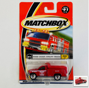 2000 Matchbox Build It Ford Dump Utility Truck rojo Primera Edición con Tolva Inclinable