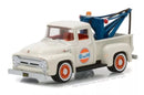2017 Greenlight Running on Empty GULF 1956 Ford F-100 with Tow Hook beige Llantas de Goma - Detalle Burbuja