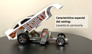 1996 Hot Wheels Splatter Paint Series Ford Side-Splitter blanco 5SP base ZAMAC