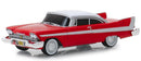 2019 Greenlight Hollywood Limited Edition Christine 1958 Plymouth Fury Evil Version rojo Llantas de Goma