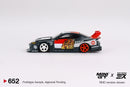 2024 Mini GT x Mizu Diecast 1:64 Limited Edition LB-Super Silhouette NISSAN SILVIA (S15) GARUDA negro Llantas de Goma