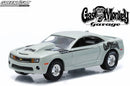 2015 Greenlight Hollywood Limited Edition Gas Monkey Garage 2013 Chevrolet Copo Camaro plata Llantas de Goma