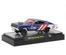 2023 M2 Machines Limited Edition 1/9,250 Coca Cola Coke 1966 Dodge Charger Gasser A32 azul Llantas de Goma