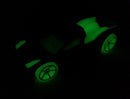 2014 Hot Wheels HW Race Hypertruck verde metálico GitD OH5 Brilla en la Oscuridad