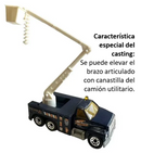2000 Matchbox CHASE de Edición Limitada On The Road Again GMC Bucket Truck negro Primera Edición con Canastilla Elevadora