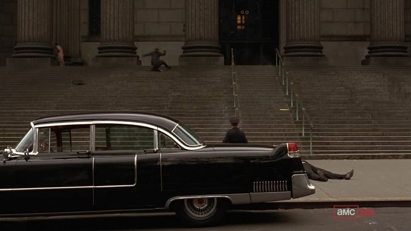 2025 Greenlight Hollywood The Godfather El Padrino 1955 Cadillac Fleetwood Series 60 negro Llantas de Goma