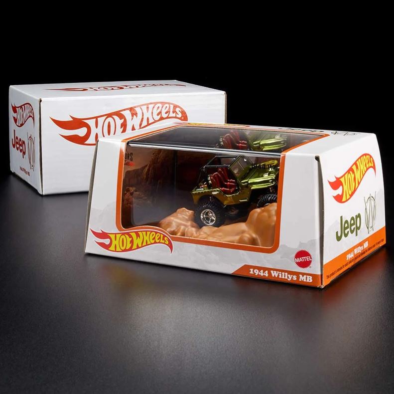 2021 Hot Wheels RLC Jeep 1944 Willys MB Exclusivo Red Line Club verde spectraflame Llantas de Goma RR Primera Edición