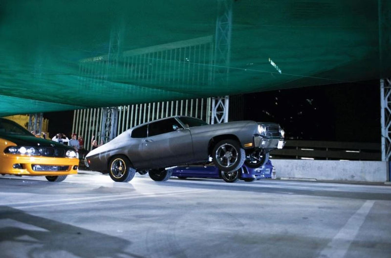 2019 Hot Wheels Premium Fast & Furious Fast Superstars Rápidos y Furiosos 70 Chevrolet Chevelle SS plata Llantas de Goma RR base ZAMAC