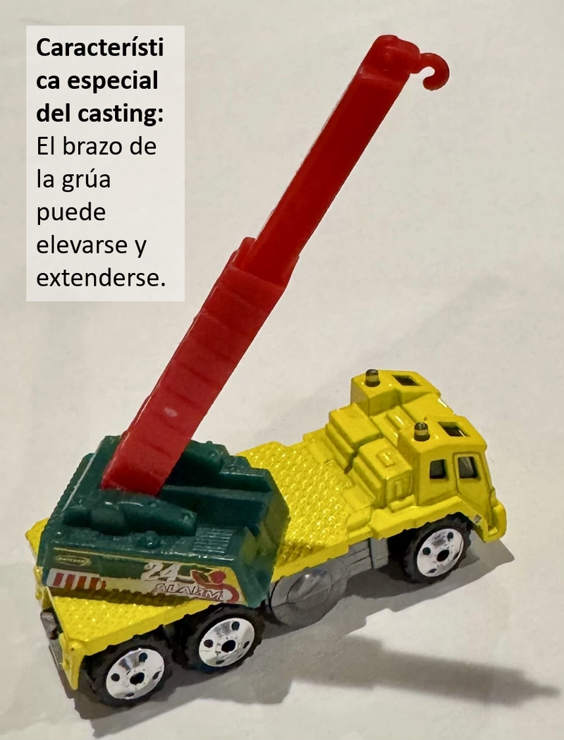 2001 Matchbox X-treme Rescue Rescue Crane rojo Primera Edición con Grúa Móvil