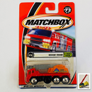 2001 Matchbox X-treme Rescue Rescue Crane rojo Primera Edición con Grúa Móvil