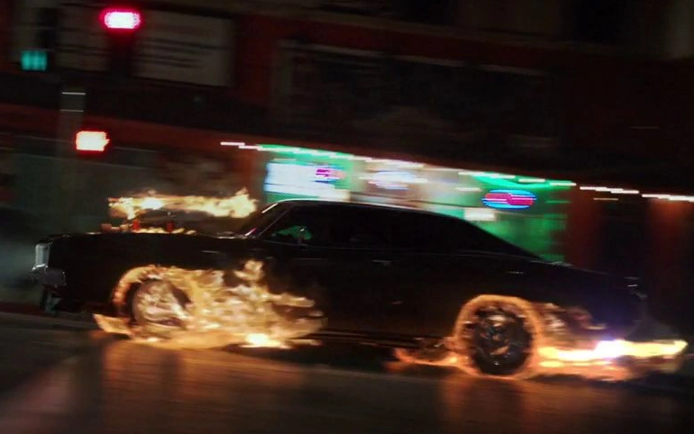 2025 Hot Wheels Premium Pop Culture Marvel Ghost Rider Charger Dodge negro con flamas Llantas de Goma RR base ZAMAC