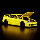 2024 Hot Wheels RLC 1995 Honda Integra TYPE R Exclusivo Red Line Club amarillo phoenix Llantas de Goma RR