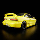 2024 Hot Wheels RLC 1995 Honda Integra TYPE R Exclusivo Red Line Club amarillo phoenix Llantas de Goma RR