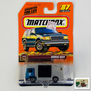 1999 Matchbox Farm Bedford Horse Box turquesa con 2 Caballos
