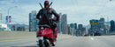 2025 Hot Wheels Premium Pop Culture Marvel Deadpool Scooter Vespa rojo Llantas de Goma RR