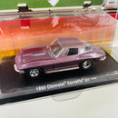 2011 M2 Machines Auto-Drivers 1966 Chevrolet Corvette 327 11-03 morado metálico Llantas de Goma