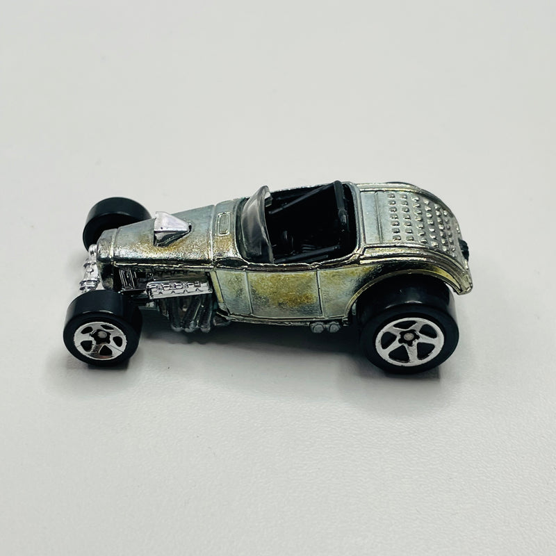 2000 Hot Wheels First Editions 1932 Ford Deuce Roadster ZAMAC 5SP - Loose