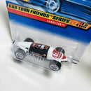 1999 Hot Wheels Car-toon Friends Series Rocky y Bullwinkle Lakester blanco con negro 5SP