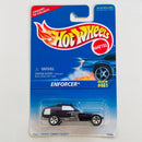 1996 Hot Wheels Enforcer 461 morado 5SP base ZAMAC tarjeta Coolest to Collect
