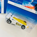 1997 Hot Wheels White Ice Series Colección Set de 4 - Speed Machine Mantis, Shadow Jet, Splittin Image II, Twin Mill II
