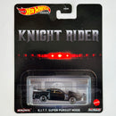 2021 Hot Wheels Entertainment KITT El Auto Fantástico Knight Rider K.I.T.T. Super Pursuit Mode negro Llantas de Goma RR