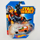 2014 Hot Wheels Character Cars Star Wars Luke Skywalker naranja metálico PR5