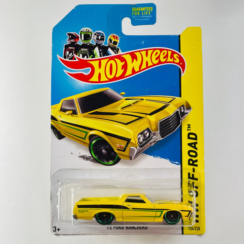 2014 Hot Wheels Off-Road 72 Ford Ranchero amarillo PR5