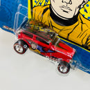 2014 Hot Wheels Premium Pop Culture Star Trek Commander Sulu Midnight Otto 1932 Ford Sedan rojo Llantas de Goma RR Redline base ZAMAC