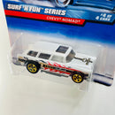 1999 Hot Wheels Surf n Fun Series Chevy Nomad blanco 5SP base ZAMAC
