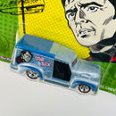 2014 Hot Wheels Premium Pop Culture Star Trek Commander Scotty Custom 52 Chevy celeste Llantas de Goma RR redline base ZAMAC