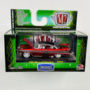 2016 M2 Machines Auto-Dreams Limited Edition Walmart Exclusive 1958 Plymouth Belvedere WMTS05 rojo metálico Llantas de Goma